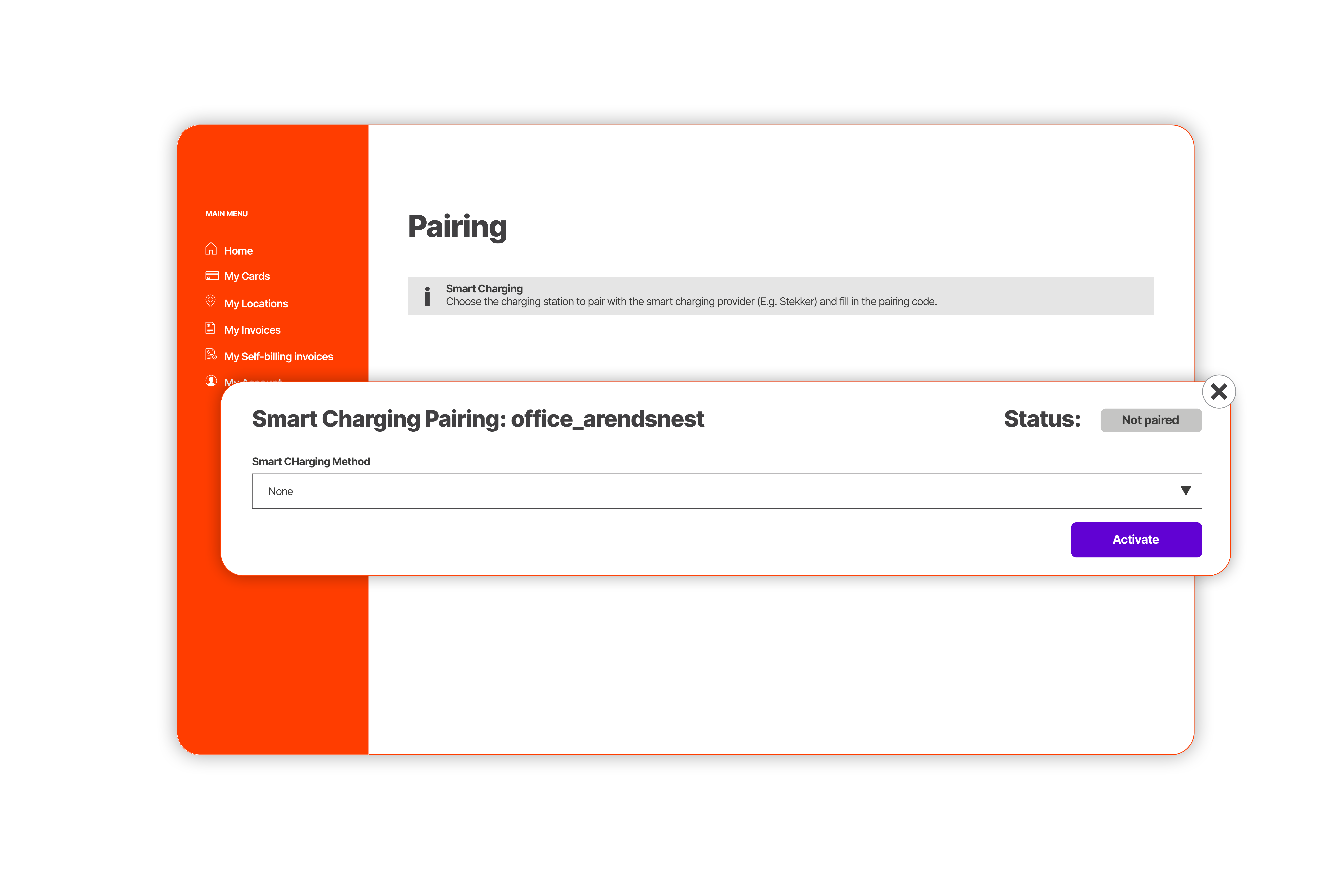 E-flux Dashboard für intelligentes Laden und die Kopplung von Ladestationen